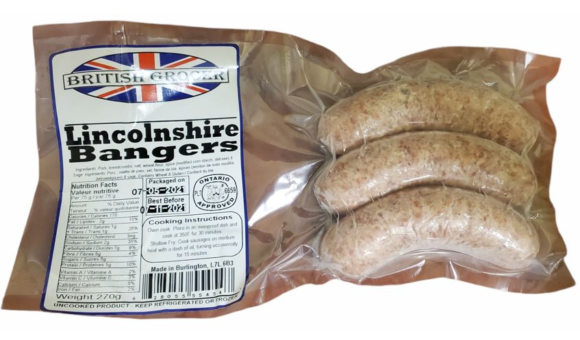 British Grocer - Lincolnshire Sausage 15 x 270g (Ontario Only)